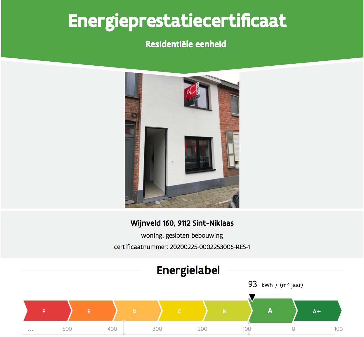 EPC - energie prestatie certificaat tijdens corona